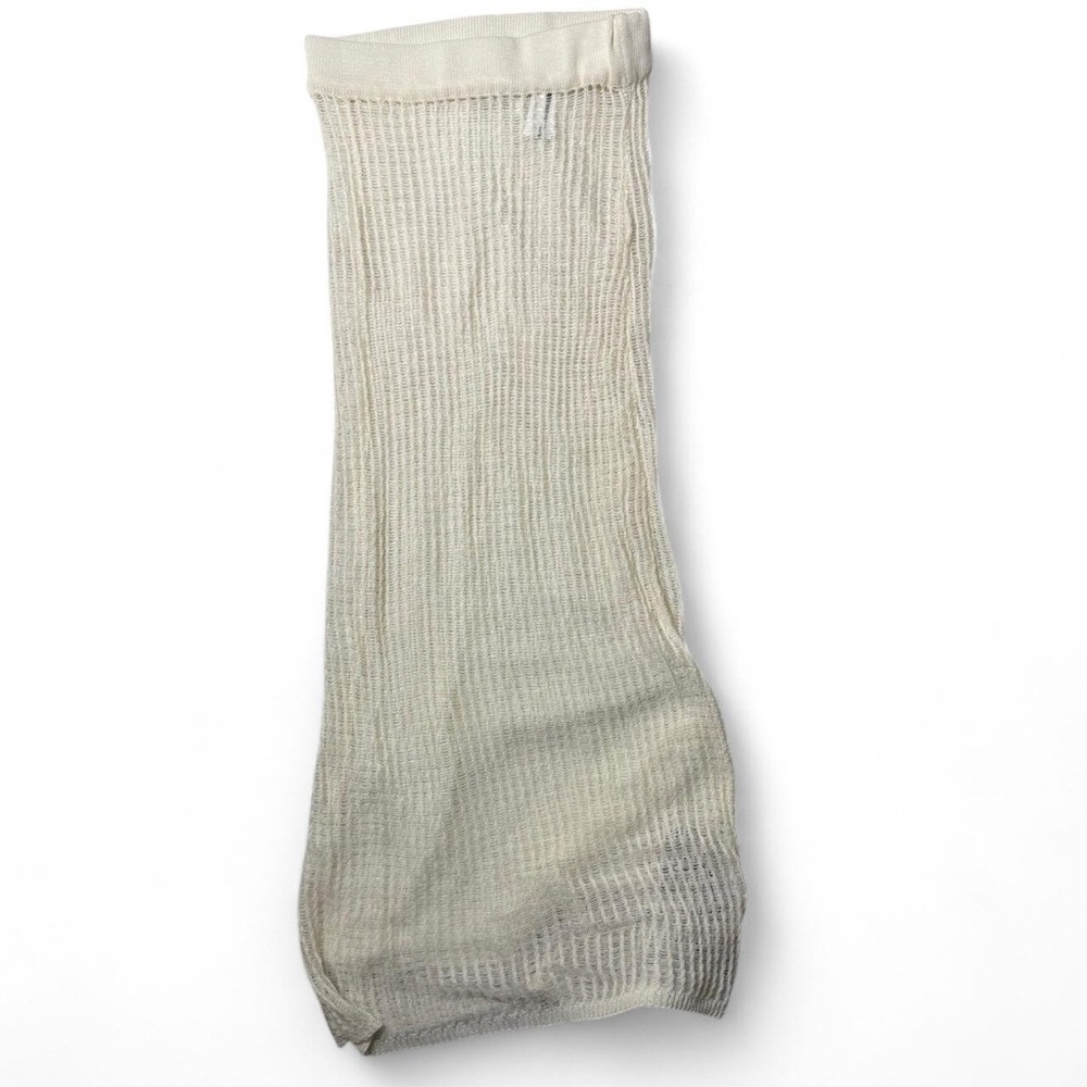 Tic Toc White Knit Cover-Up Skirt | Size S | NWT